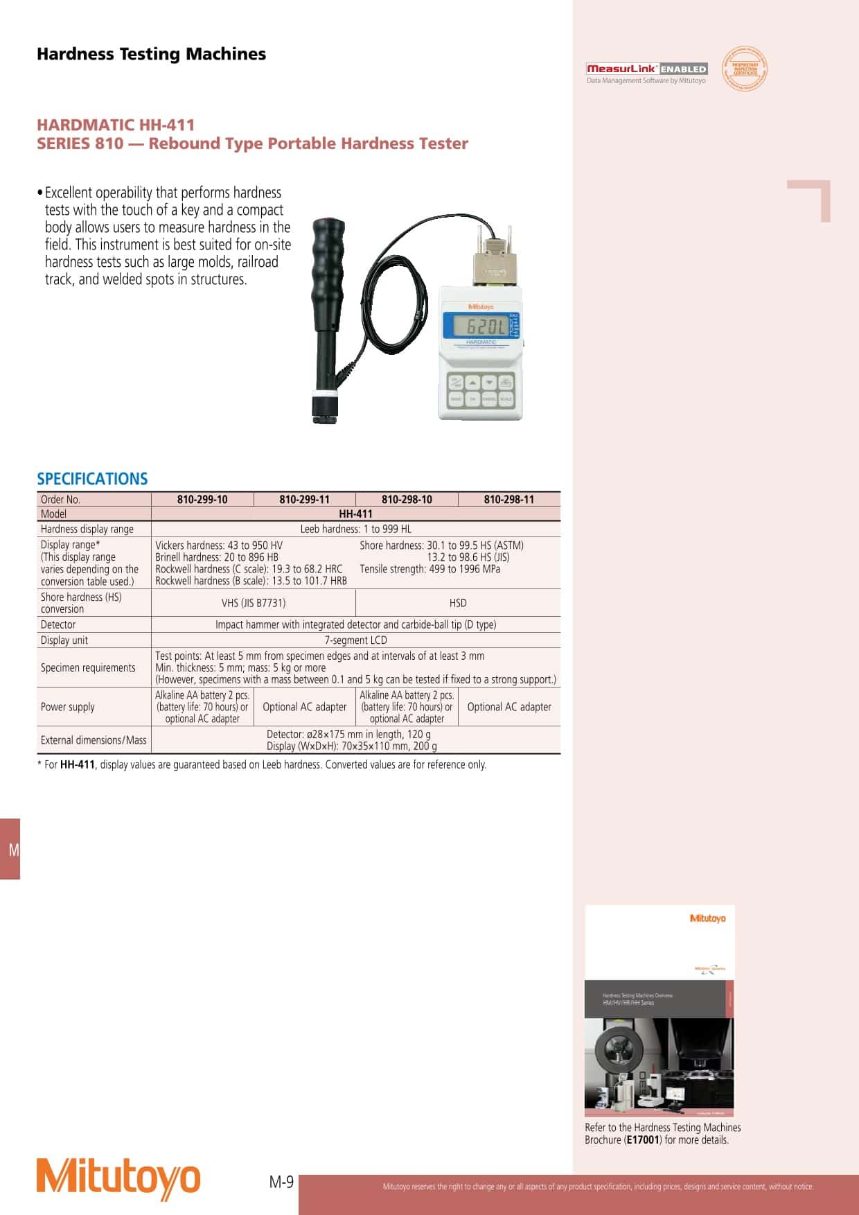 May Do Do Cung Cam Tay Mitutoyo HH 411 810 299 10 810 298 10 598 1