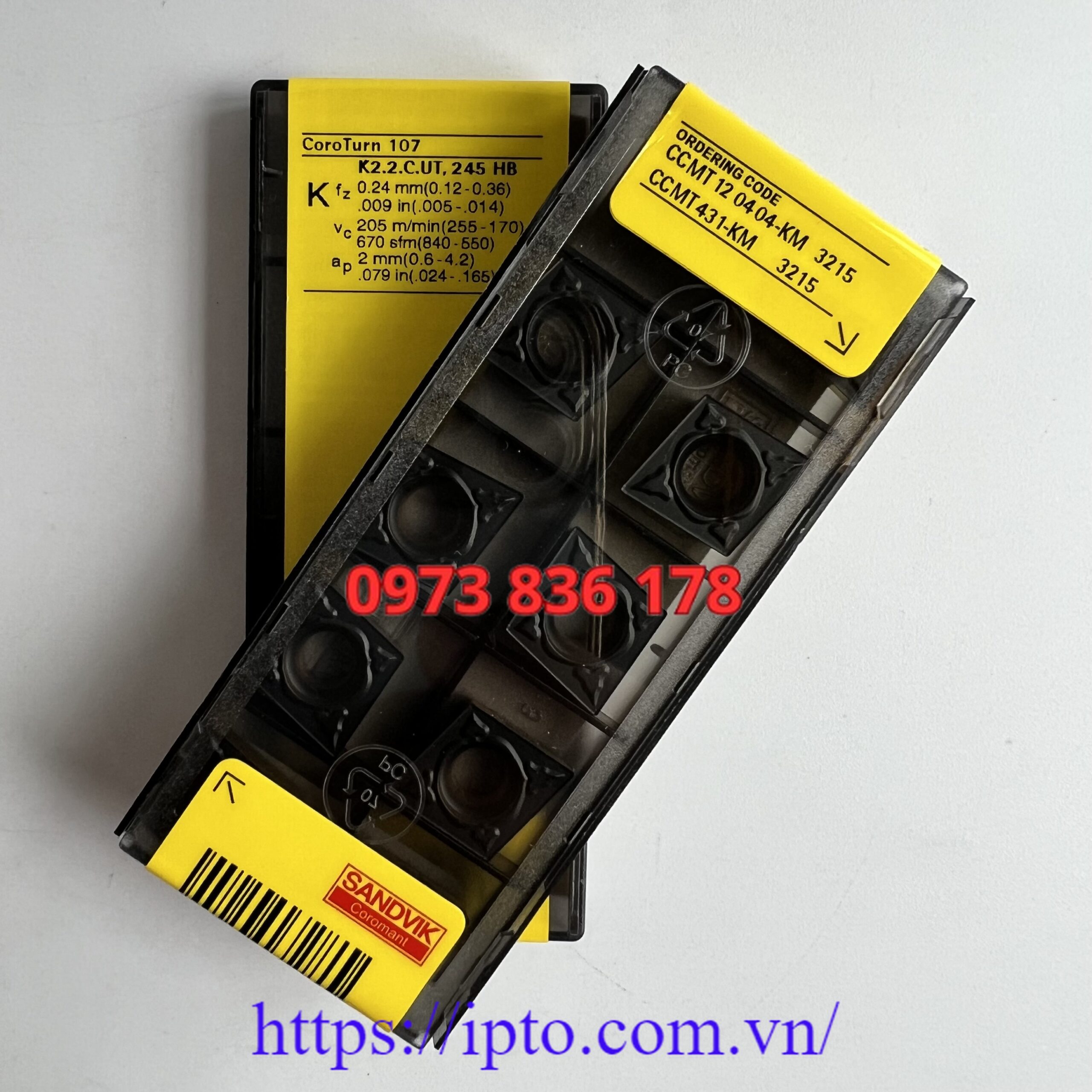 Mảnh tiện Sandvik CCMT120404-KM 3215