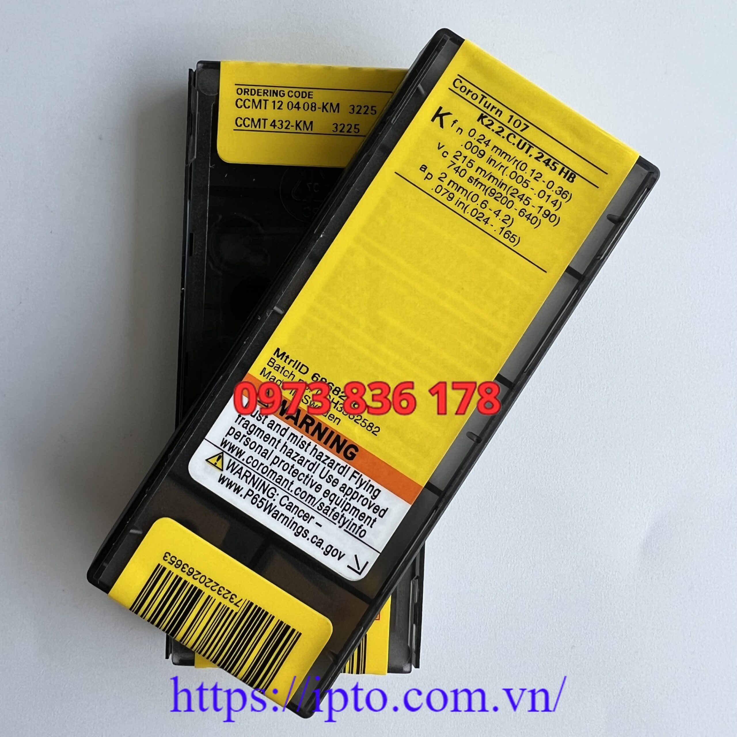 Mảnh tiện Sandvik CCMT120408-KM 3225