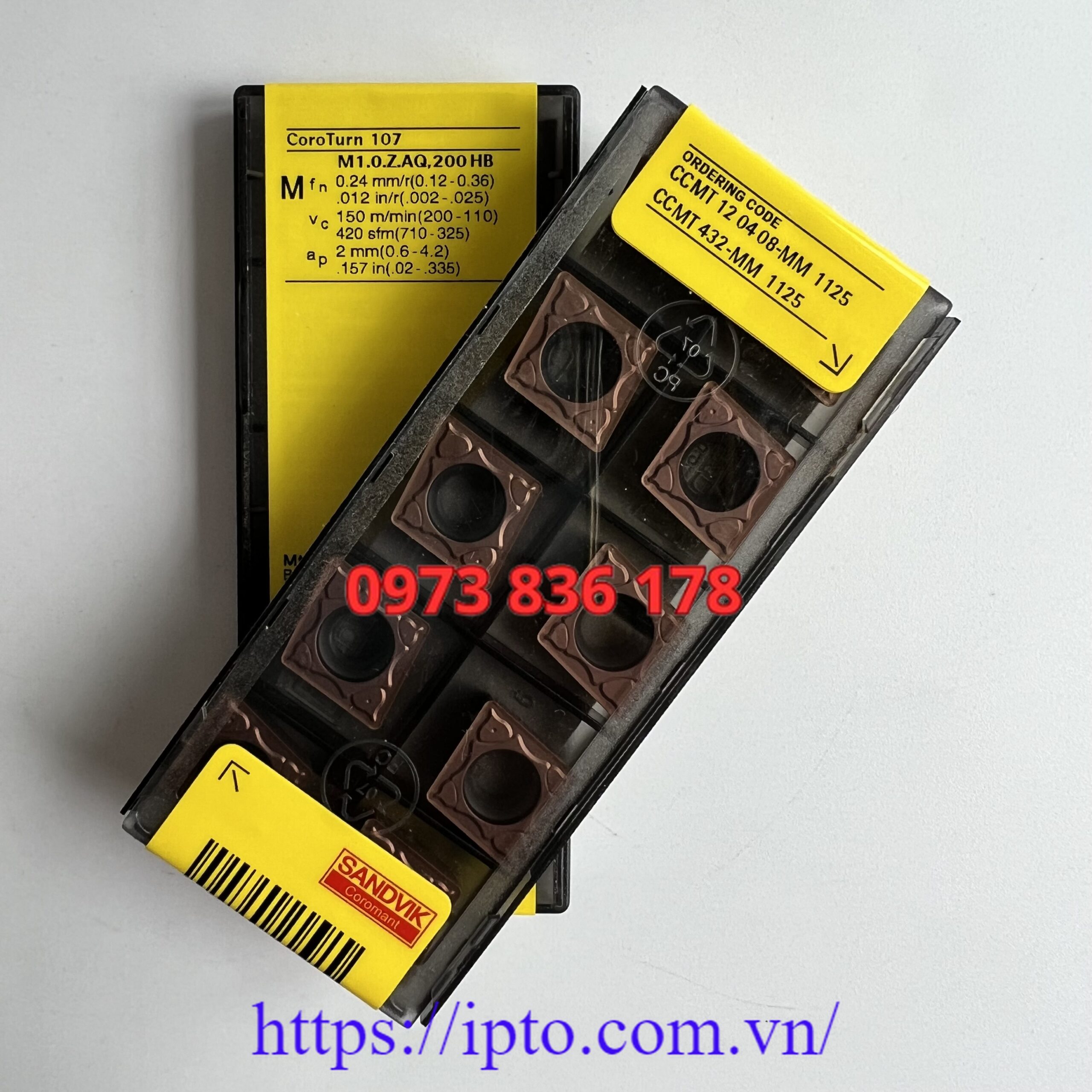 Mảnh tiện Sandvik CCMT120408-MM 1115