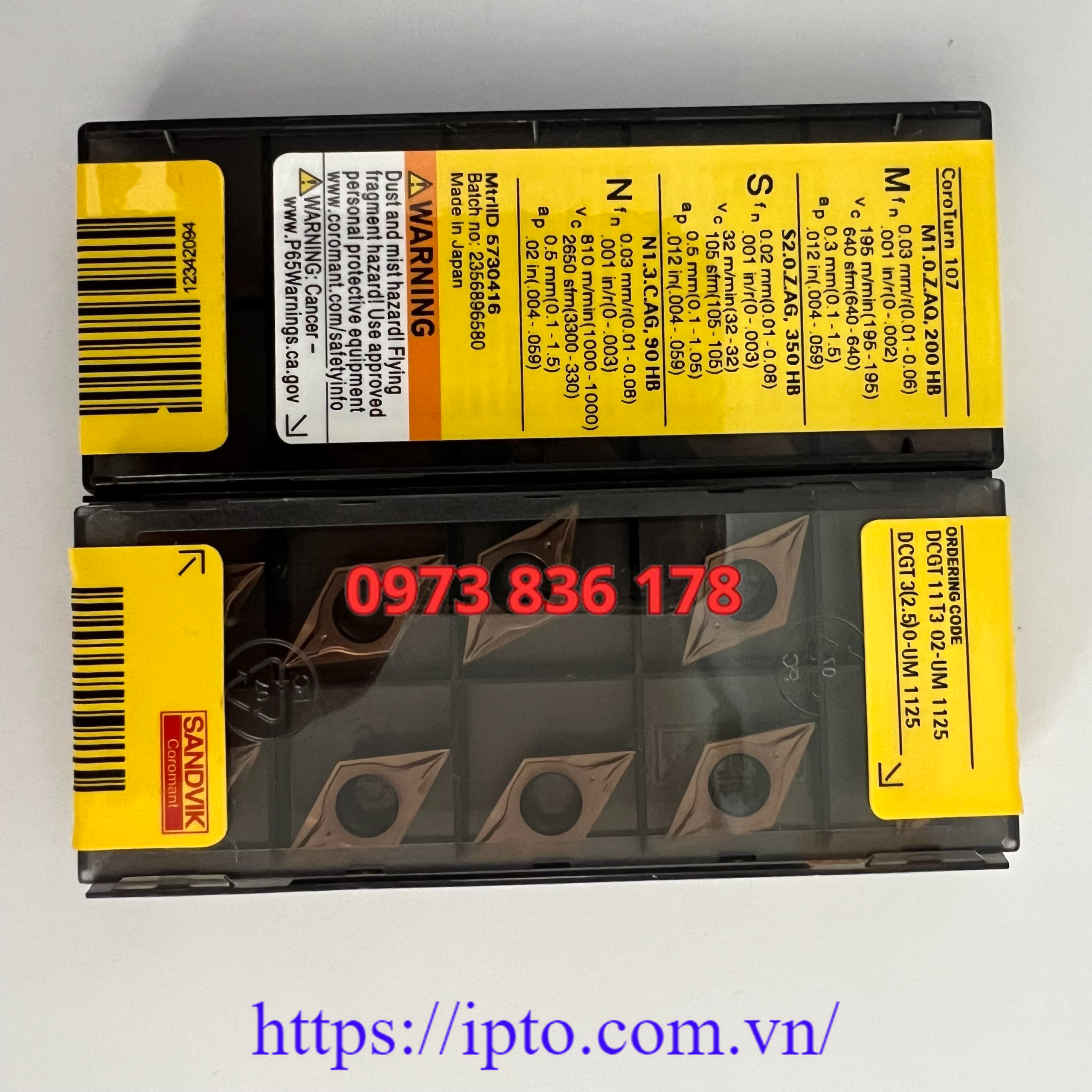 Mảnh tiện Sandvik DCGT11T302-UM 1125
