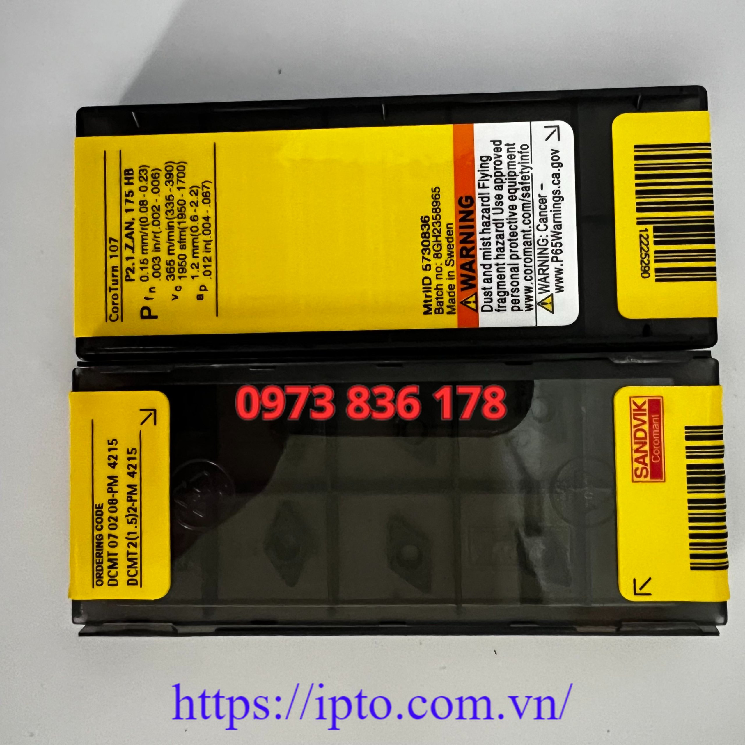 Mảnh tiện Sandvik DCMT070208-PM 4215