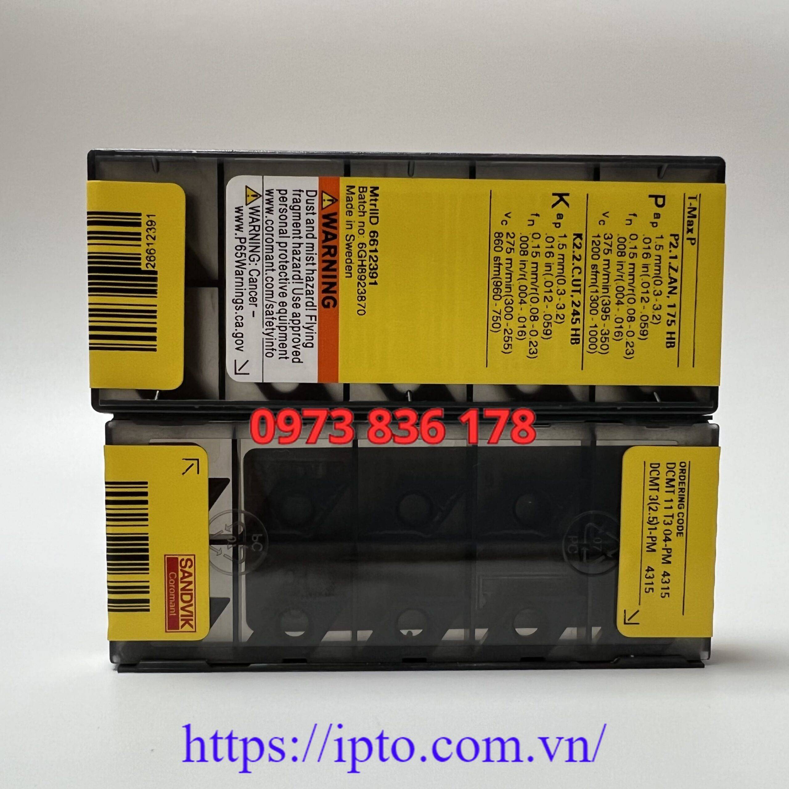 Mảnh tiện Sandvik DCMT11T304-PM 4315