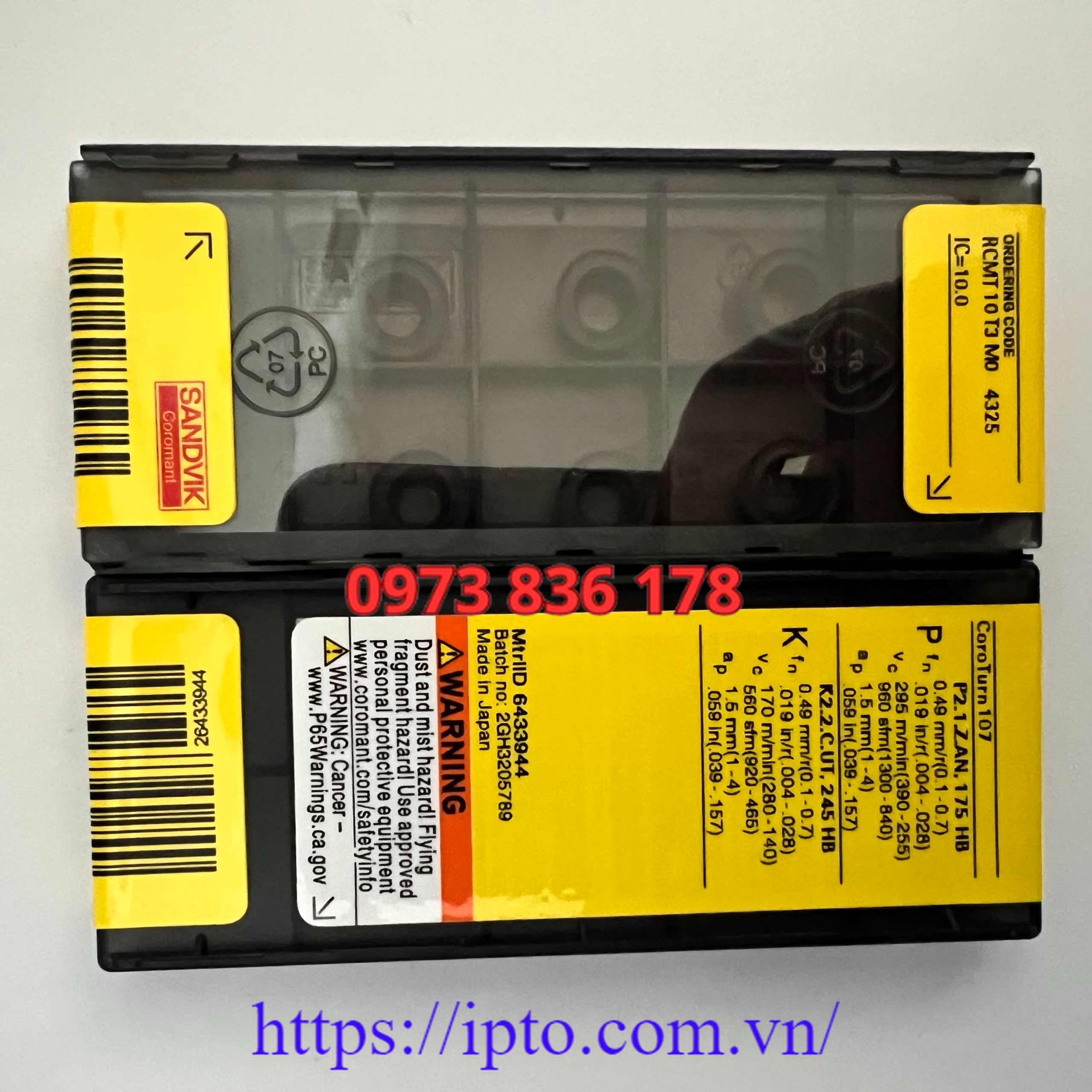 Mảnh tiện Sandvik RCMT10T3M0 4325