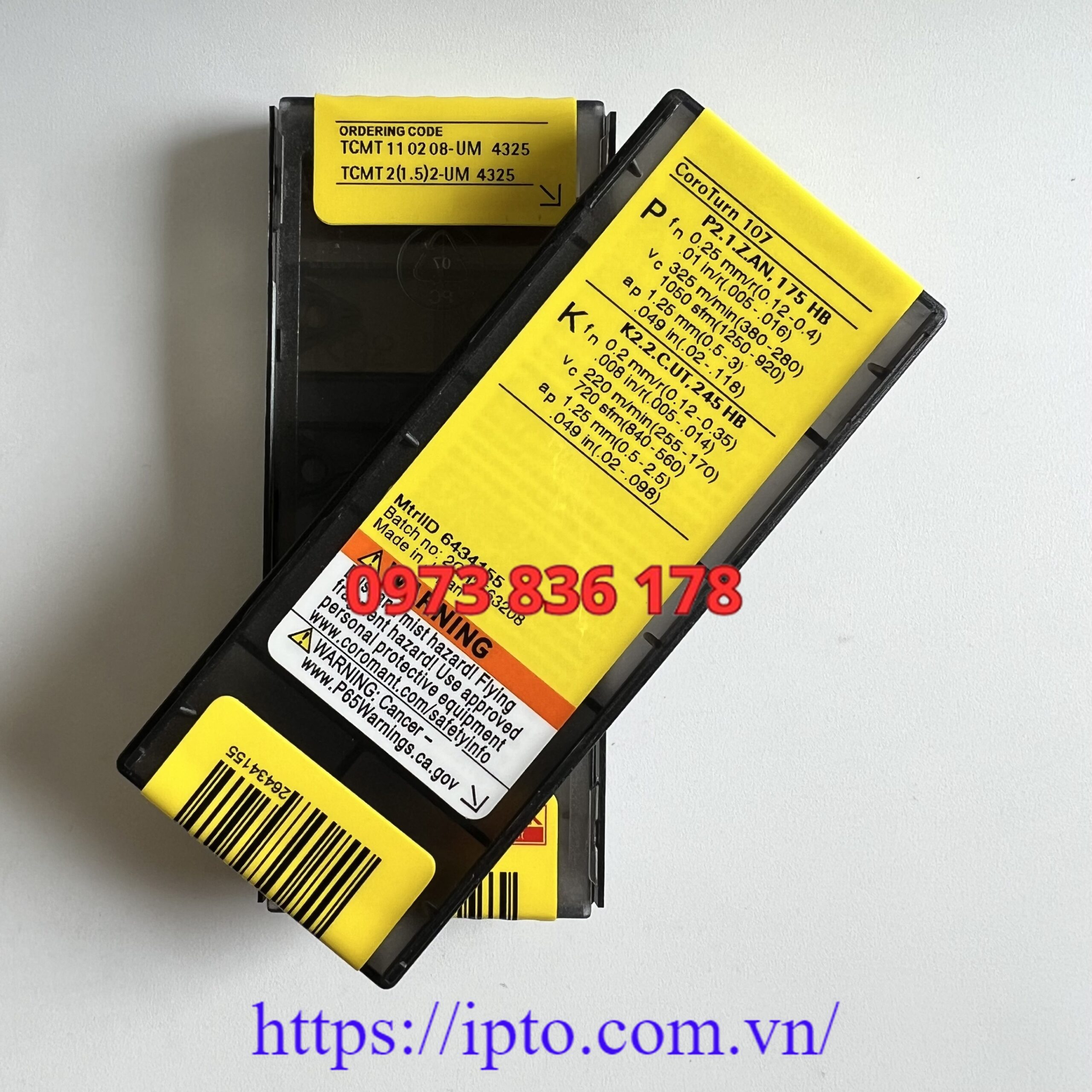 Mảnh tiện Sandvik TCMT110202-UM 4325