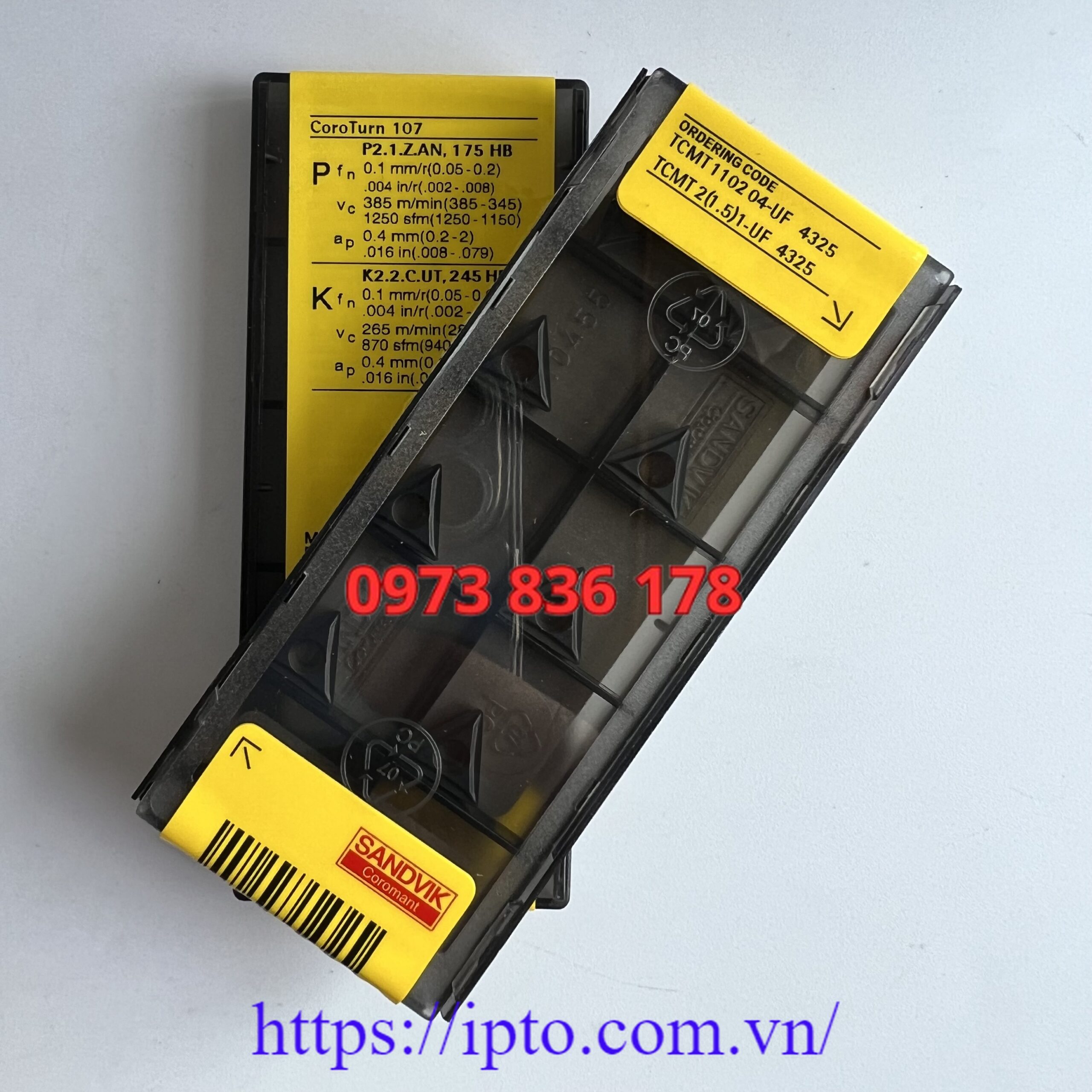 Mảnh tiện Sandvik TCMT110204-UF 3210