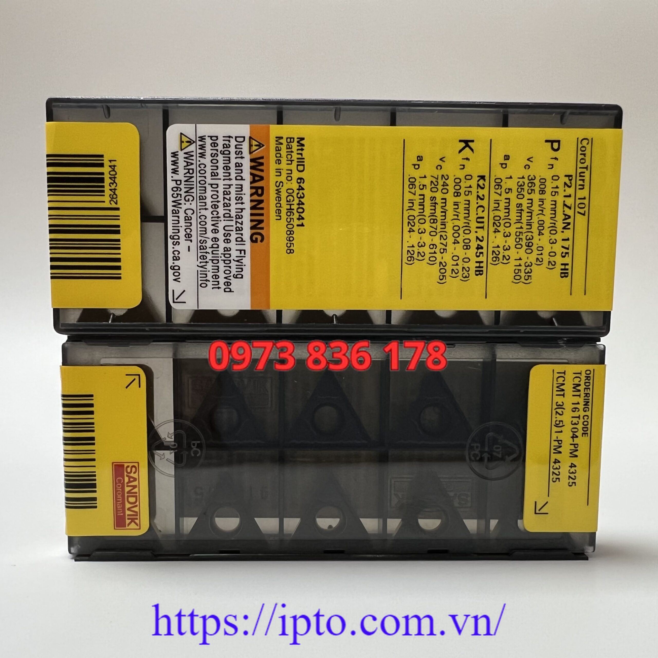 Mảnh tiện Sandvik TCMT16T304-PM 4325
