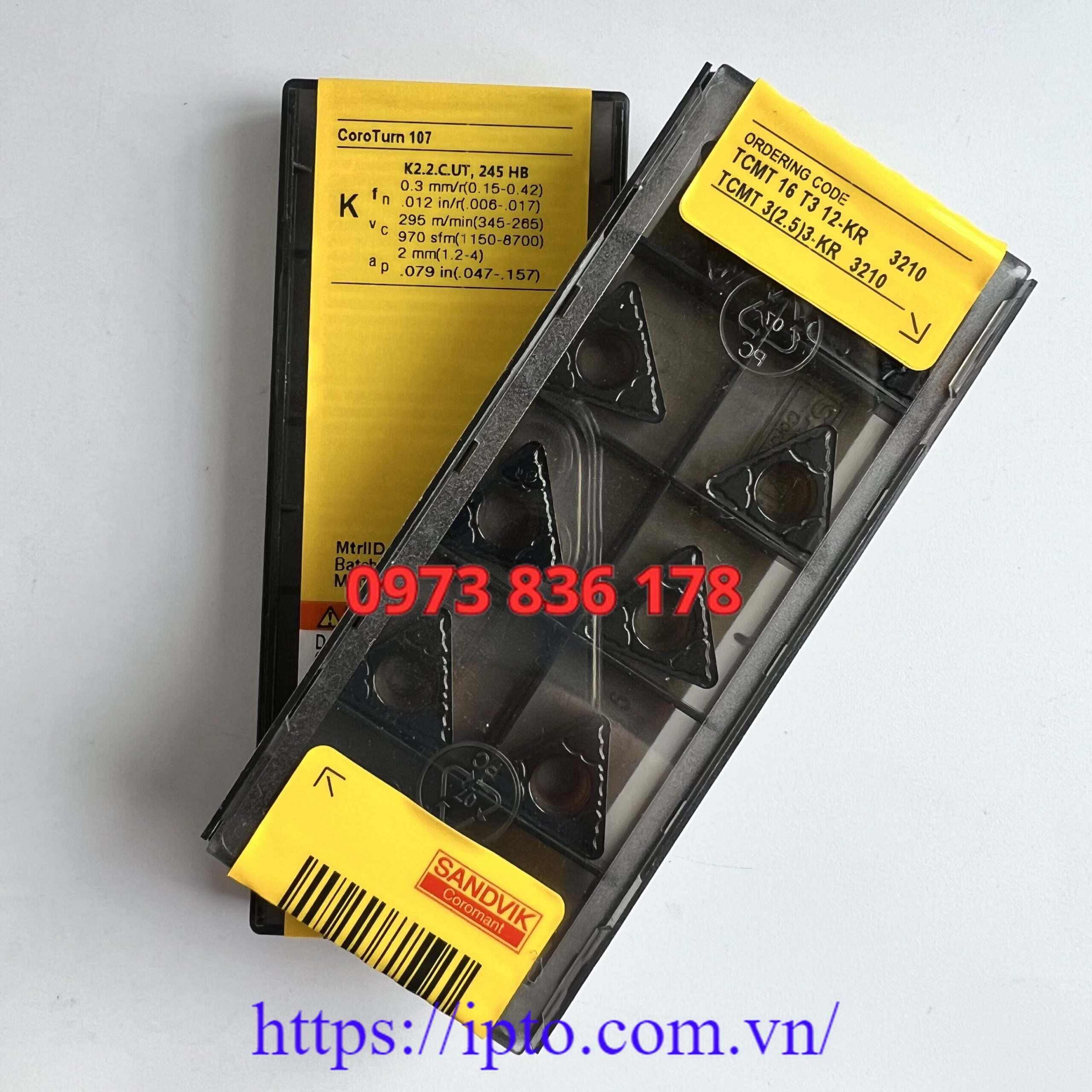 Mảnh tiện Sandvik TCMT16T312-KR 3210