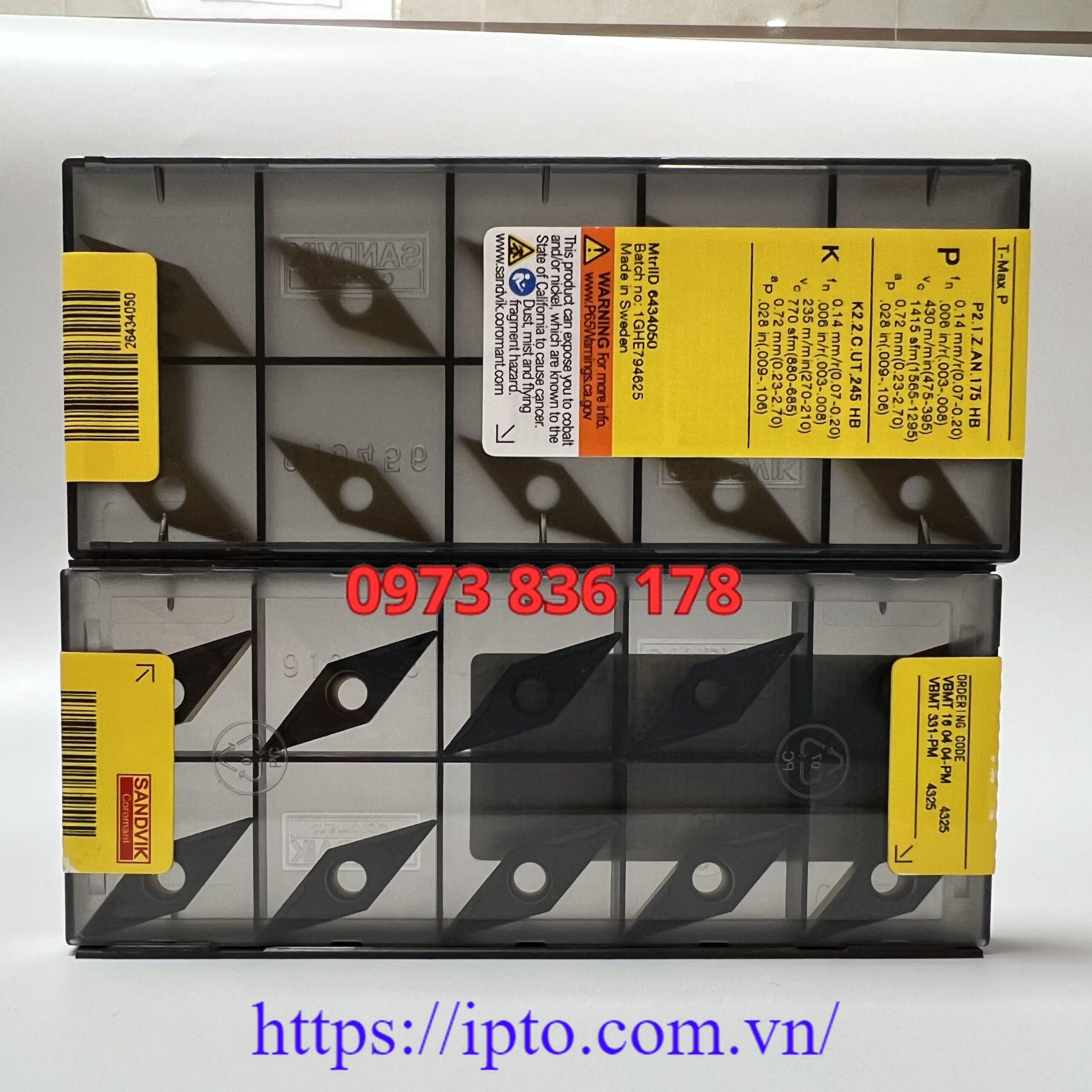 Mảnh tiện Sandvik VBMT160404-PM 4325