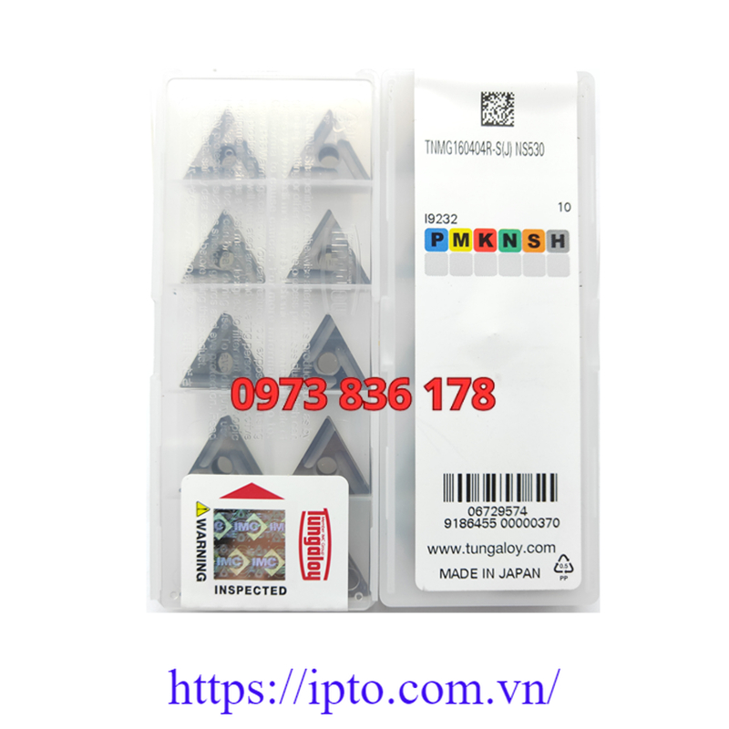 Mảnh tiện Tungaloy TNMG160404R-S NS530