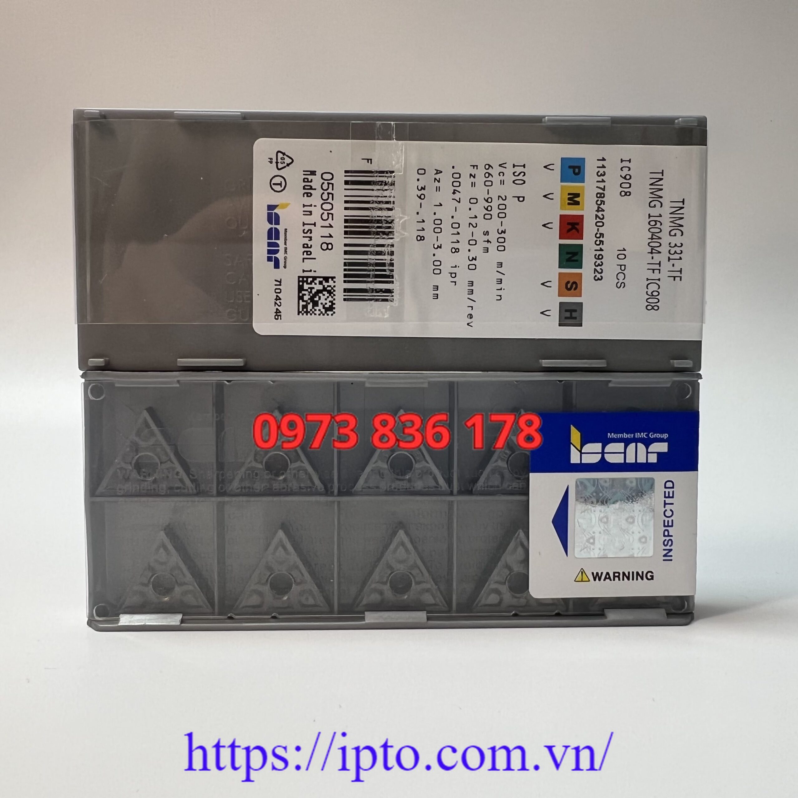 Mảnh tiện Iscar TNMG160404-TF IC908