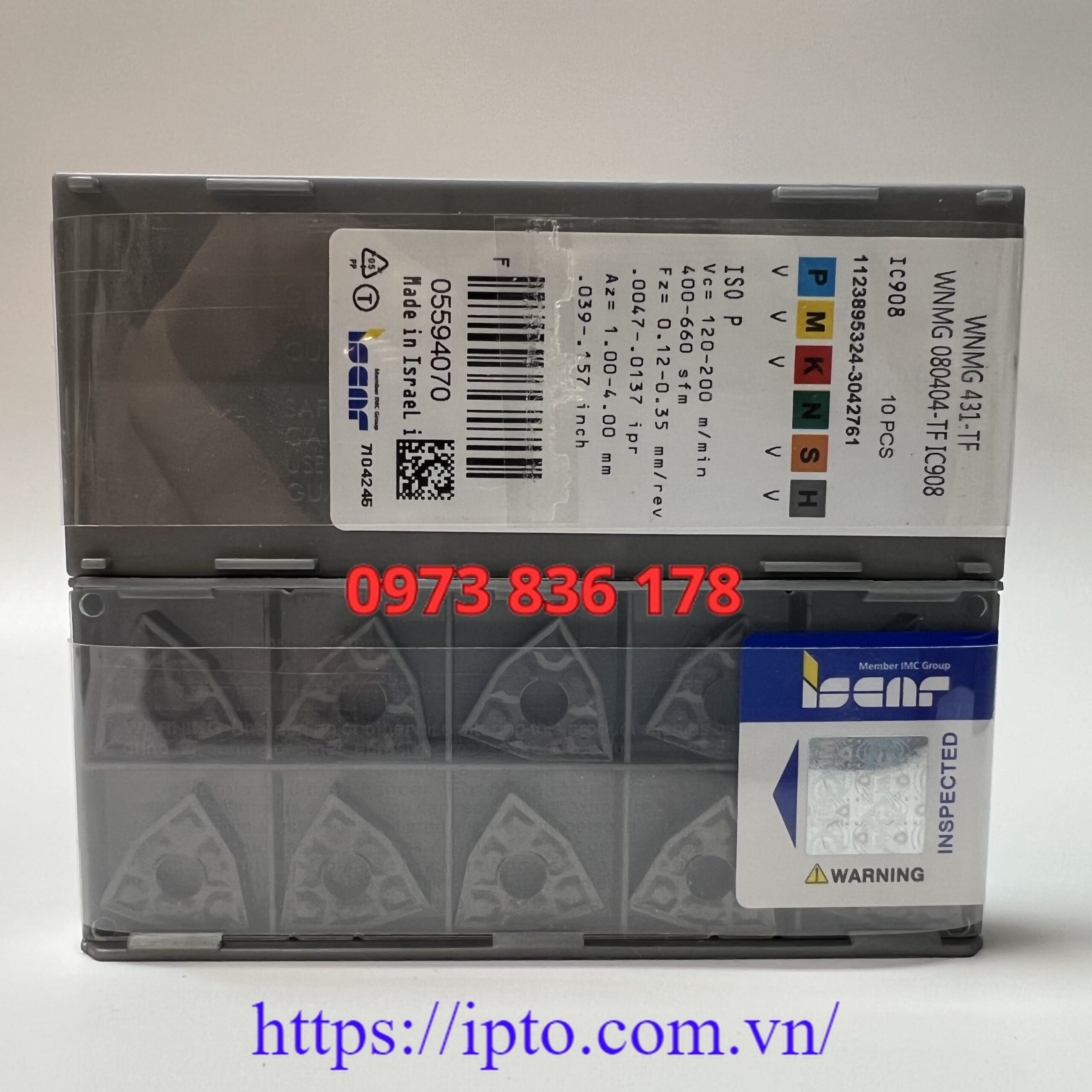 Manh tien Iscar WNMG080404TF IC908 scaled