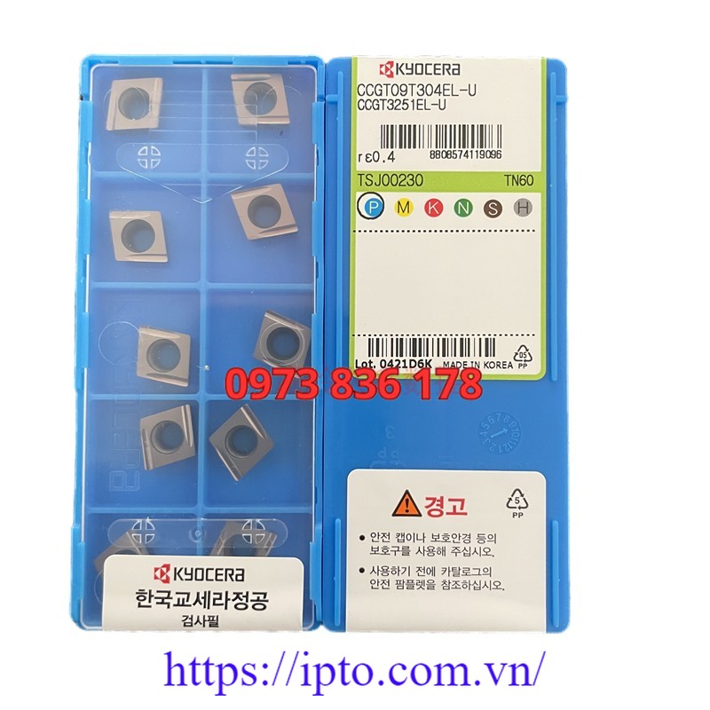 Mảnh tiện Kyocera CCGT09T302FL-U TN60