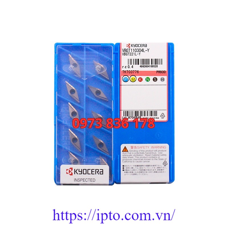 Mảnh tiện Kyocera VBGT110301R-Y PR930