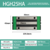 Con trượt vuông Hiwin HGH25HA