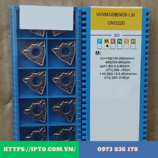 Mảnh tiện Gesac WNMG080404-LM GM1125 - Ảnh 3